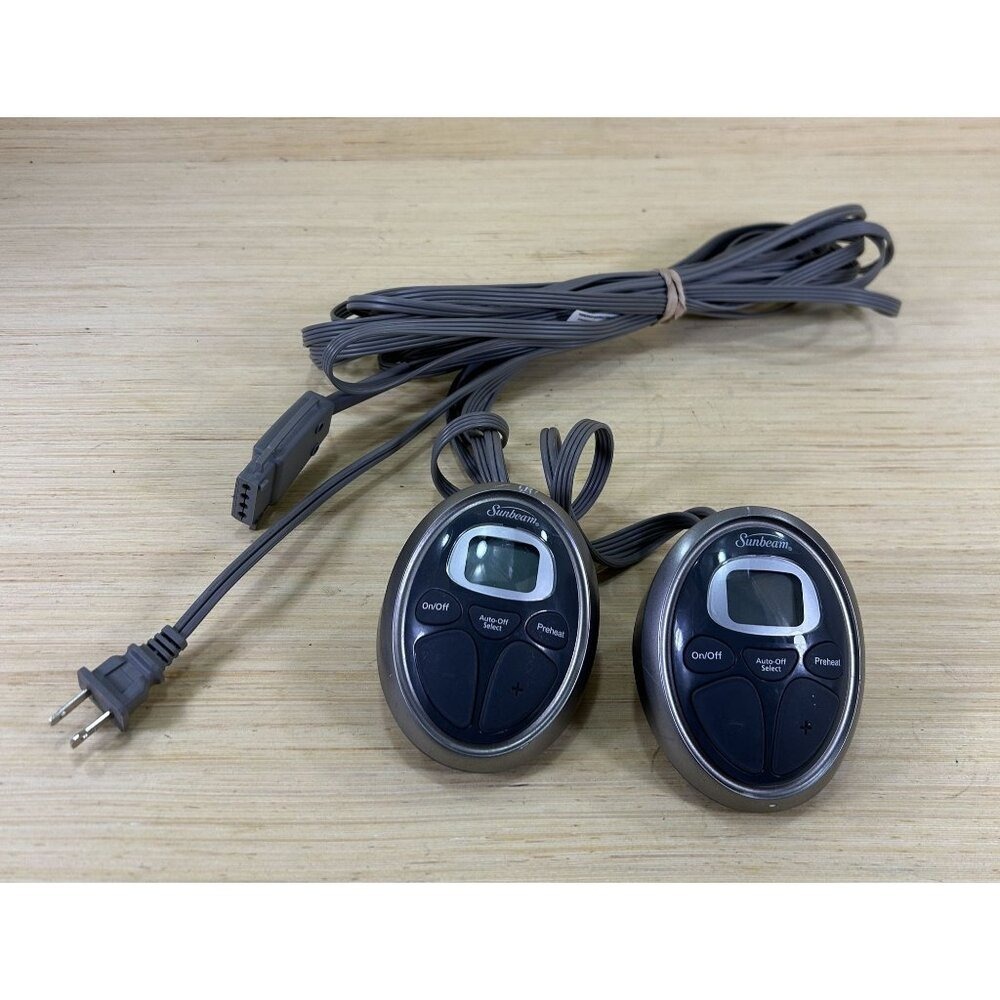Sunbeam Dual Heated Blanket Remote Control Remote Gray Model P85KQA
